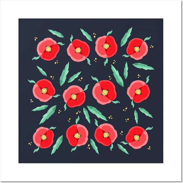 Poppy-flowers Wall Art by Valeria Frustaci 